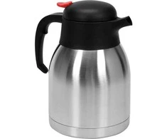 Toya Sa Poland Stalinis termosas su mygtuku | nerūdijantis plienas | 1,5 l | dviguba sienelė (YG-07013)