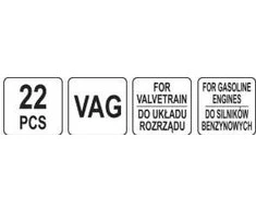 Yato Toya Sa Poland Variklio fiksavimo įrankių rinkinys | VAG TSI/TFSI | 22 vnt (YT-060252)