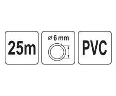 Vorel Toya Sa Poland Techninė žarna | 6 Ø | 25 m (81436)
