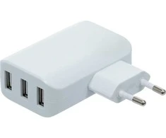 Bgs Technic Universalus USB įkroviklis | 3 USB lizdai | maks. 3,4 Iš viso maks. 2,4 A / USB | 110 - 240V (3377)
