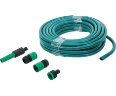 Bgs Technic Vandens žarna | PVC | su purškimo pistoletu ir greitosiomis movomis | 15 m | 6 vnt. (70906)