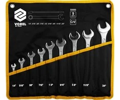 VOREL KLUCZE PŁASKO - OCZKOW CALOWE KOMPLET 9el. 1/4"-3/4"
