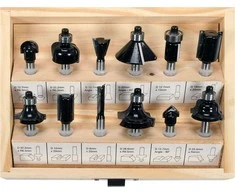VOREL medienos pjaustytuvų rinkinys, 12 vnt., kotas 6 mm, 22552