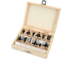 VOREL medienos pjaustytuvų rinkinys, 12 vnt., kotas 6 mm, 22552