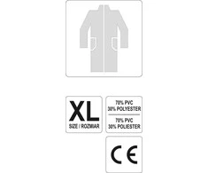 VOREL PŁASZCZ PRZECIWDESZCZOWY ROZMIAR XL Geltonas 74631