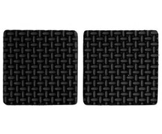 Toya Sa Poland Lipnūs padukai baldams juodi 85x85mm 2vnt. (74898)