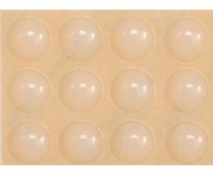 Vorel Toya Sa Poland Lipnūs padukai baldams silikoniniai skaidrūs 13mm 12vnt. (74912)