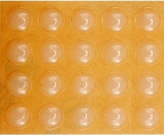 Vorel Toya Sa Poland Lipnūs padukai baldams silikoniniai skaidrūs 10mm 20vnt. (74911)