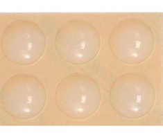Vorel Toya Sa Poland Lipnūs padukai baldams silikoniniai skaidrūs 19mm 6vnt. (74914)