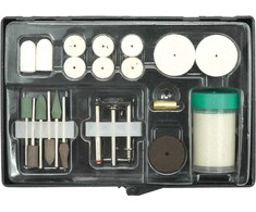 VOREL šlifavimo akmenys 22 vnt. Rinkinys DAUGIAFUNKCIŲ ŠLIAFURIŲ PRIEDAI 3,2 mm KOTELE 25412