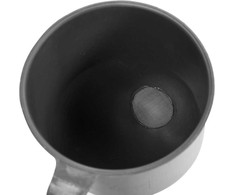 Vorel Toya Sa Poland Piltuvėlis lenktas juodas | 130 mm | su filtru (83016)
