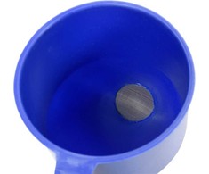 Vorel Toya Sa Poland Piltuvėlis lenktas mėlynas | 130 mm | su filtru (83017)