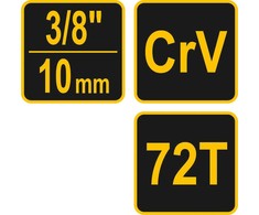 VOREL terkšlė 3/8" DENGTA BENT 53576