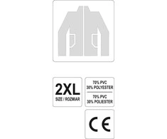 VOREL KURTKA PRZECIWDESZCZOWA Geltona ROZMIAR XXL 74627