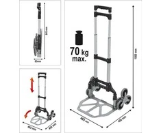 Vorel Toya Sa Poland Transportavimo vežimėlis laiptais | keliamoji galia 70 kg (78662)