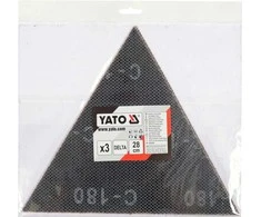 Toya Sa Poland Abrazyvinis tinklelis | delta | su velcro | 280 mm | 3 vnt. | P180 (YT-846153)