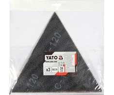 Toya Sa Poland Abrazyvinis tinklelis | delta | su velcro | 280 mm | 3 vnt. | P120 (YT-846133)