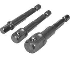 YATO HEX ADAPTERIAI LIZDAI 1/4 3/8 1/2" RINKINYS.