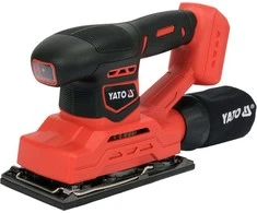 YATO šlifuoklis vibracinis 18V 90x187mm be akumuliatoriaus ir kroviklio