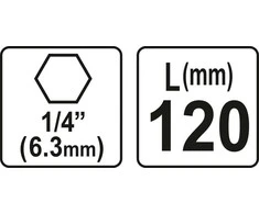 YATO UCHWYT KOŃC.MAG.120mm 04671
