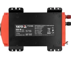 Yato Toya Sa Poland Automobilinis įtampos inverteris | grynas sinusas | 12/230V 600W (YT-81482)