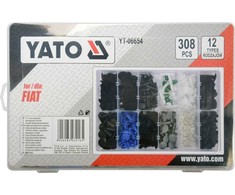 Yato Toya Sa Poland Automobilinis klipsų asortimentas Fiat | 308 vnt. (YT-06654)