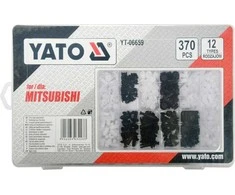 Yato Toya Sa Poland Automobilinis klipsų asortimentas Mitsubishi | 370 vnt. (YT-06659)