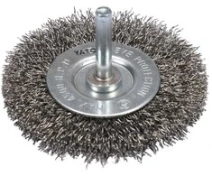 YATO DISKINIS ŠEPETĖLIS SU KOTU 75mm INOX