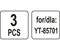 YATO SINTETINIAI MAŠINIAI 3 vnt.. DĖL YT-85701