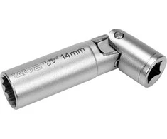 Toya Sa Poland Galvutė žvakėms 12-kampė | šarnyrinė, magnetinė | 10 mm (3/8") | 14 mm (YT-38512)