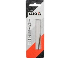 Toya Sa Poland Grąžtas metalui HSS-TIN 1.5 mm, 2vnt. (YT-44631)