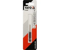 Toya Sa Poland Grąžtas metalui su Hex 6.3 mm (1/4") galu HSS-TiN | 1,5 mm (YT-44750)