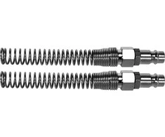 Toya Sa Poland Greitos jungtys žarnai (kištukai) su spyruoklėmis 6x10 mm, 2 vnt. (YT-24103)