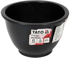 Yato Toya Sa Poland Indas / dubuo | konstrukcinis puodelis| guminis / lankstus gipsui | 0,5 l (YT-51881)