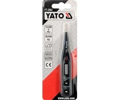 YATO ĮTAMPOS TESTERIS 12-250V LCD 2862