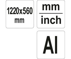 Yato Toya Sa Poland Kampainis reguliuojamas | aliuminis | 1270 mm x 560 mm (YT-70792)