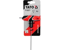 Toya Sa Poland L tipo atsuktuvas HEX su rankena 2.5 mm (YT-05571)