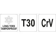 Toya Sa Poland L tipo raktas | ilgas tipas | T-Star (su skyle) (Torx) T30 (YT-05519)