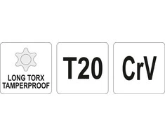 Toya Sa Poland L tipo raktas | ilgas tipas | T-Star (su skyle) (Torx) T20 (YT-05516)