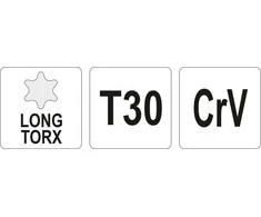 Toya Sa Poland L tipo raktas | ilgas tipas | T-Star (Torx) T30 (YT-05499)