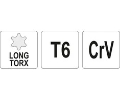 Toya Sa Poland L tipo raktas | ilgas tipas | T-Star (Torx) T6 (YT-05490)