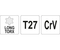 Toya Sa Poland L tipo raktas | ilgas tipas | T-Star (Torx) T27 (YT-05498)