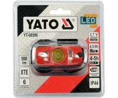 Yato Toya Sa Poland Lempa dedama ant galvos | akumuliatorinė | 500LM / 70 m | LI-ION 3,7V 1000MAH (YT-08596)
