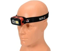 Yato Toya Sa Poland Lempa dedama ant galvos | lygus žibinto reguliavimas / judesio daviklis | 500LM AKU/3XAAA OSRAM LED (YT-08593)