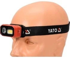Yato Toya Sa Poland Lempa dedama ant galvos | lygus žibinto reguliavimas / judesio daviklis | 480LM AKU OSRAM LED (YT-08592)