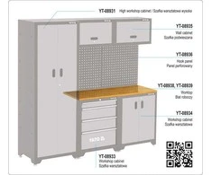 Toya Sa Poland Medinis stalviršis | dviems pagrindinėms spintelėms | 1320 X 457 X 25 mm (YT-08938)