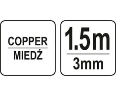YATO litavimo juosta, TILTAS 3,0 mm x 1,5 m