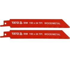 Yato Toya Sa Poland Pjūkliukai stumdomam siaurapjūkliui | metalui | BIM 150 mm 24TPI 2 vnt. (YT-33932)