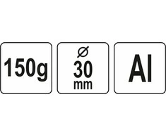 Yato Toya Sa Poland Plaktukas aliuminis | 30 mm / 150g (YT-45280)