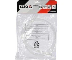Toya Sa Poland Plastiko suvirinimo juosta | polietilenas (PE) | 2.5X5 mm | 5х1m / 5 vnt. (YT-82304)